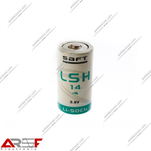 باتری لیتیومی سایز متوسط سفت LSH14 ساخت فرانسه ولتاژ 3.6 ولت 5800میلی امپر-غیر قابل شارژ
