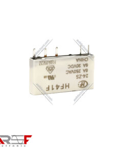 رله PLC هونگفا مدل HONGFA_HF41F دارای 24 ولت 1 کنتاکت 6 آمپر 5 پین