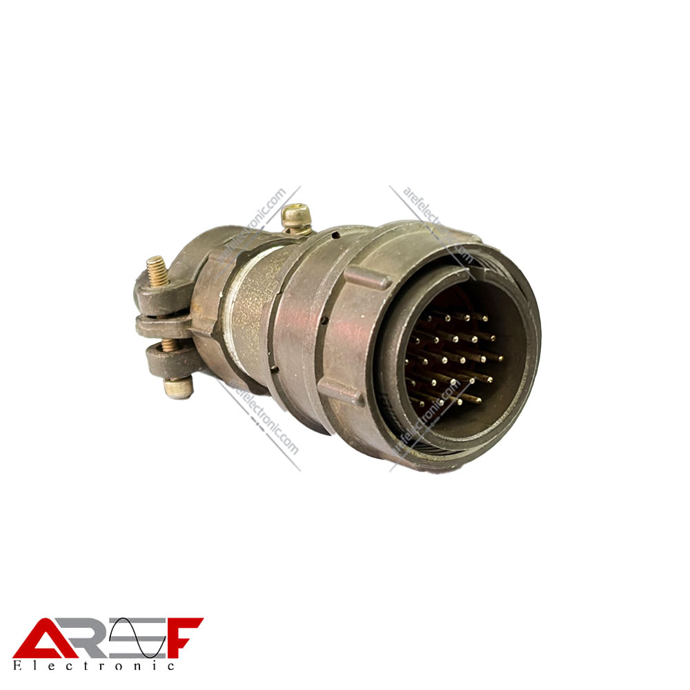 کانکتور روسی 24پین قطر 27mm نری سرکابلی با کاور - تصویر 2